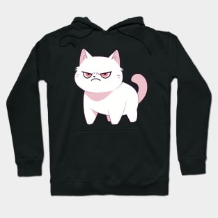 Angry Cat Morning Mood - Cat Lover Hoodie